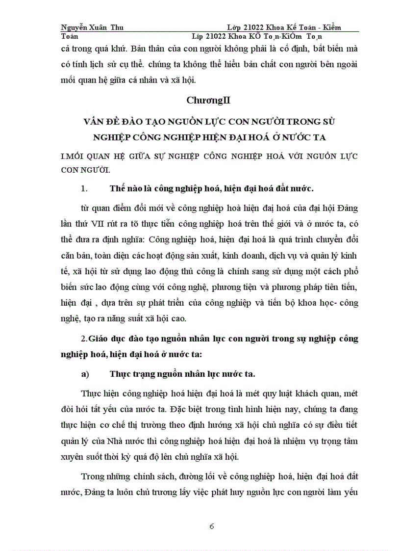 image for page Vấn đề đào tạo nguồn lực con người trong sự nghiệp công nghiệp hoá hiện đại hoá đất nước