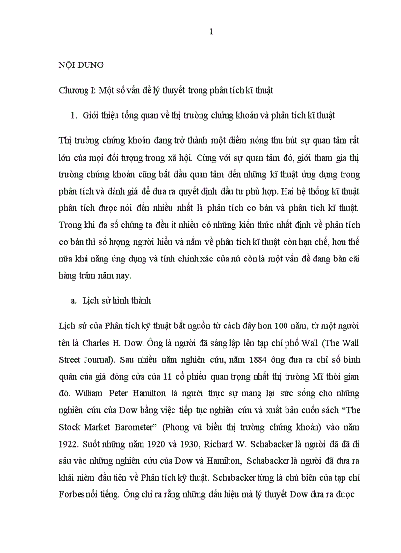 image for page Phân tích kĩ thuật và ứng dụng một số chỉ báo để tính tóan đối với một số cổ phiếu trên thị trường chứng khóan Việt Nam