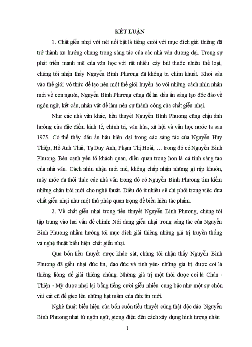 image for page Giễu nhại trong tiểu thuyết Nguyễn Bình Phương nhìn từ nội dung