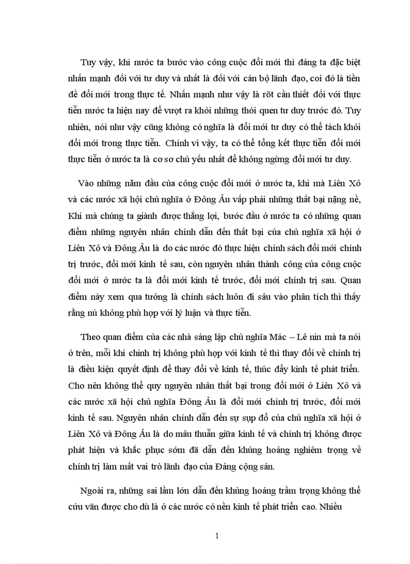 image for page Mối quan hệ giữa kinh tế và chính trị trong công cuộc đổi mới ở việt nam trên quan điểm toàn diện 1