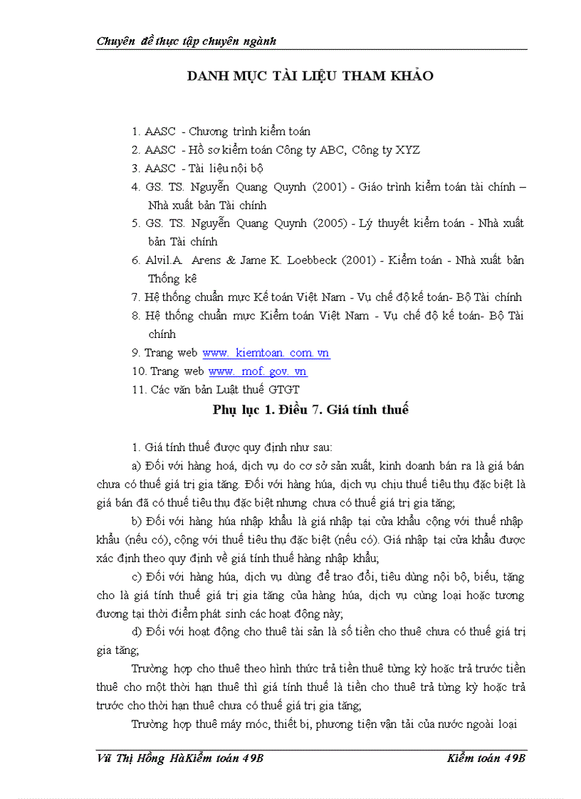 image for page Hoàn thiện quy trình kiểm toán thuế giá trị gia tăng trong kiểm toán báo cáo tàI chính do công ty tnhh dịch vụ tư vấn tàI chính kế toán và kiểm toán AASC thực hiện