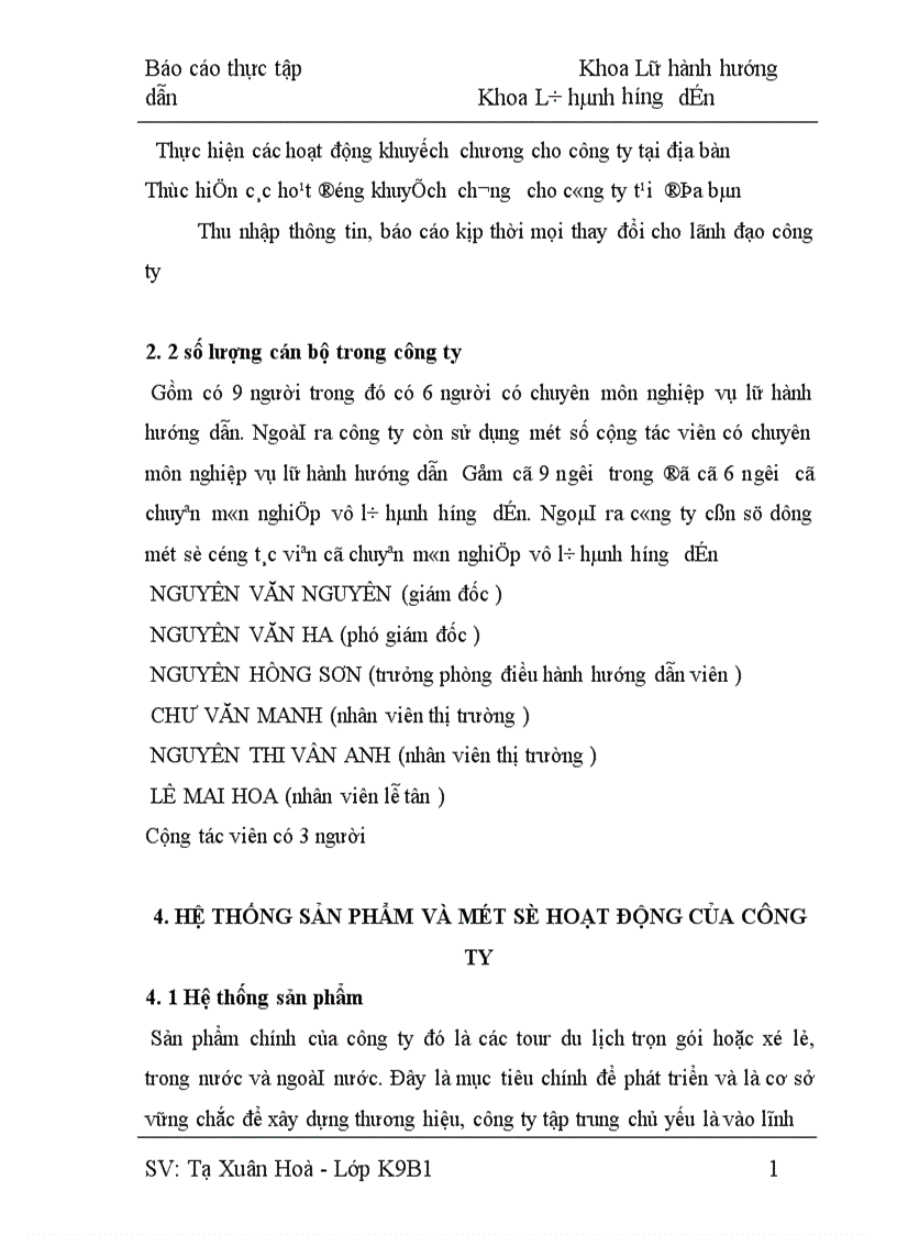 image for page Báo cáo thực tập Khoa Lữ hành hướng dẫn