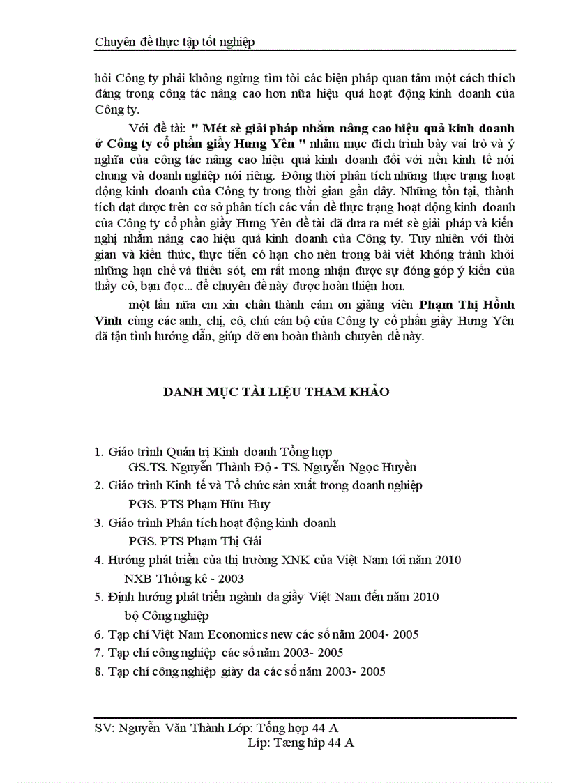 image for page Một số giải pháp nhằm nâng cao hiệu quả kinh doanh ở Công ty cổ phần giầy Hưng Yên 1