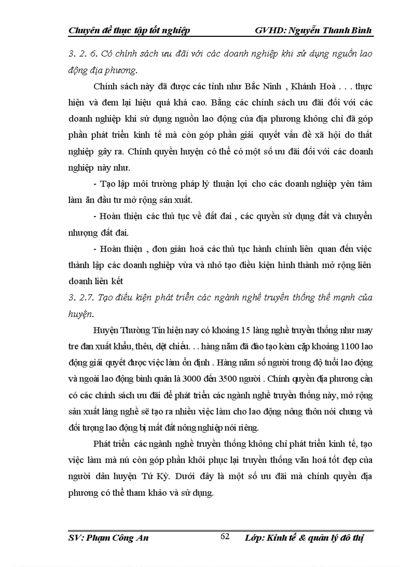 image for page Thực trạng và giải pháp giải quyết việc làm cho người lao động có đất nông nghiệp bị thu hồi phục vụ các dự án phát triển công nghiệp giao thông trên địa bàn huyện Tứ Kỳ tỉnh Hải Dương giai đoạn 2005 2010