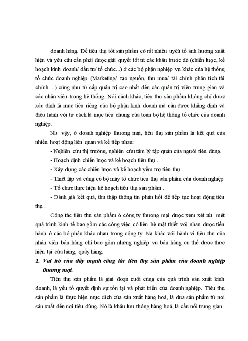 Tình hình hoạt động về công táctiêu thụ sản phẩm và doanh thu sản phẩm ở Công ty TNHH Thương mại An Phú