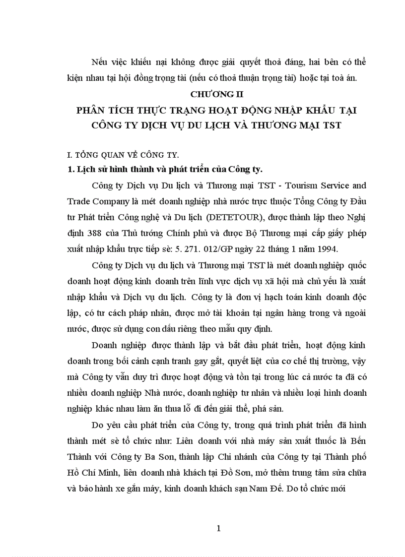 image for page Một số giải pháp kỹ thuật nghiệp vụ nhằm nâng cao hiệu quả hoạt động nhập khẩu tại công ty dịch vụ du lịch và thương mại TST