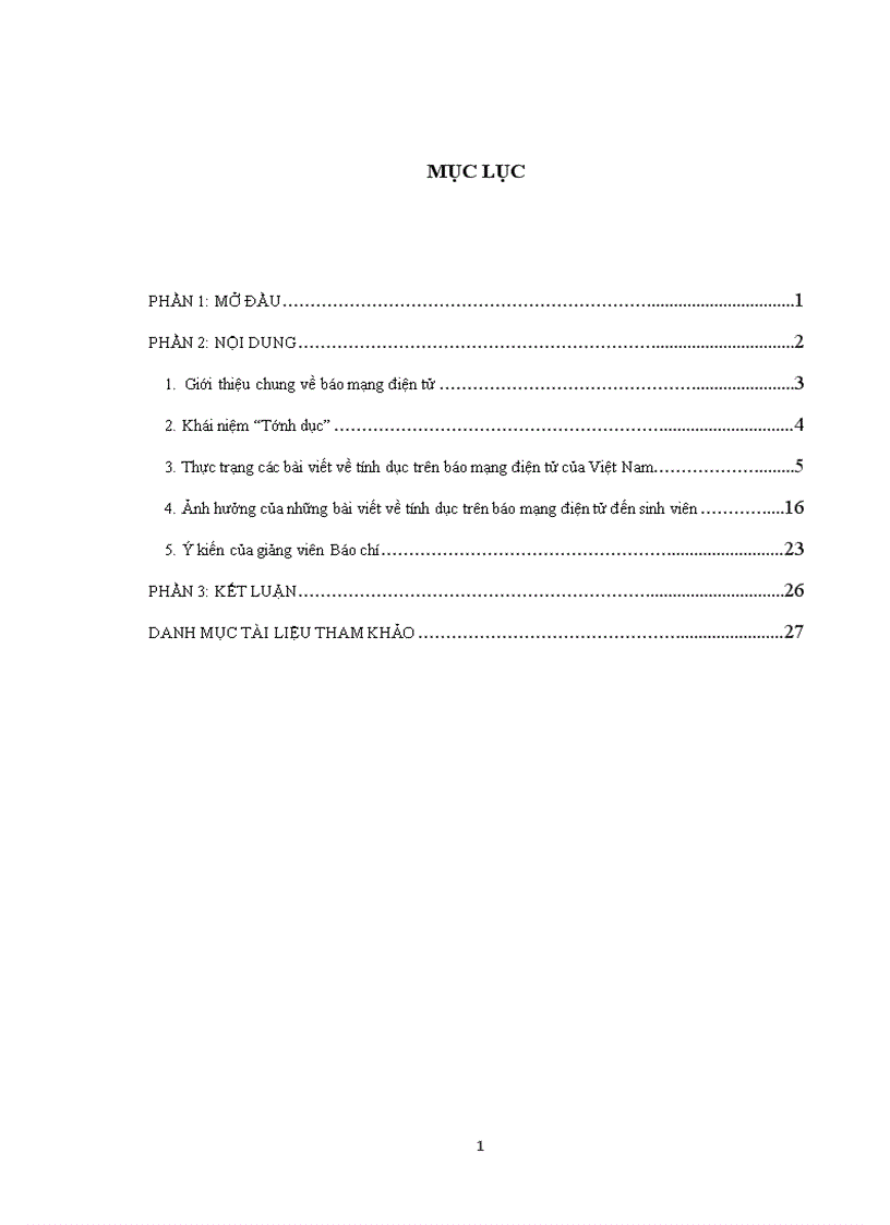 image for page Ảnh hưởng của các bài viết về vấn đề tính dục trên báo mạng điện tử đối với sinh viên