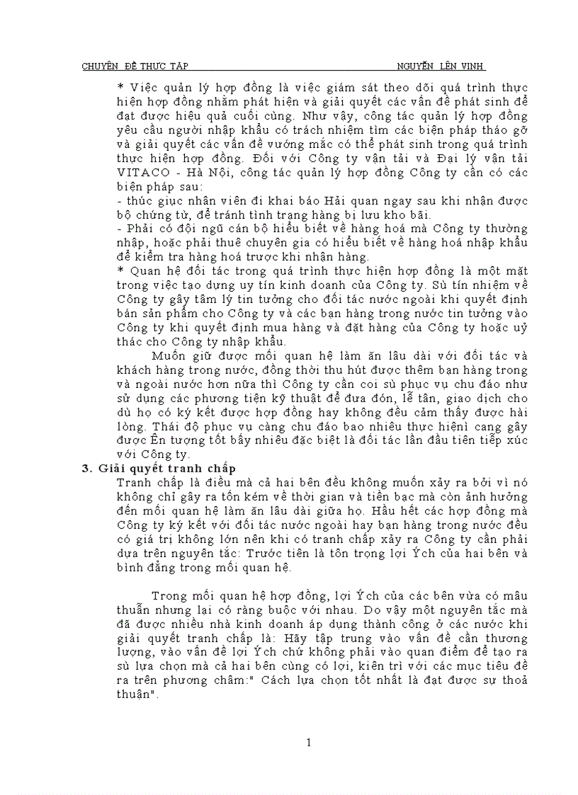image for page Hoàn thiện việc ký kết và thực hiện hợp đồng nhập khẩu Công ty vận tải và đại lý vận tải Hà nội VITACO 1