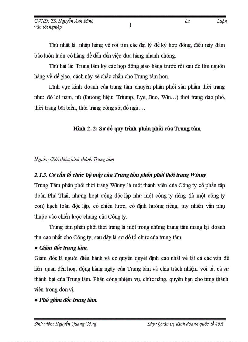 image for page Nâng cao năng lực cạnh tranh của trung tâm phân thối thời trang Winny trong điều kiện Việt Nam là thành viên của WTO