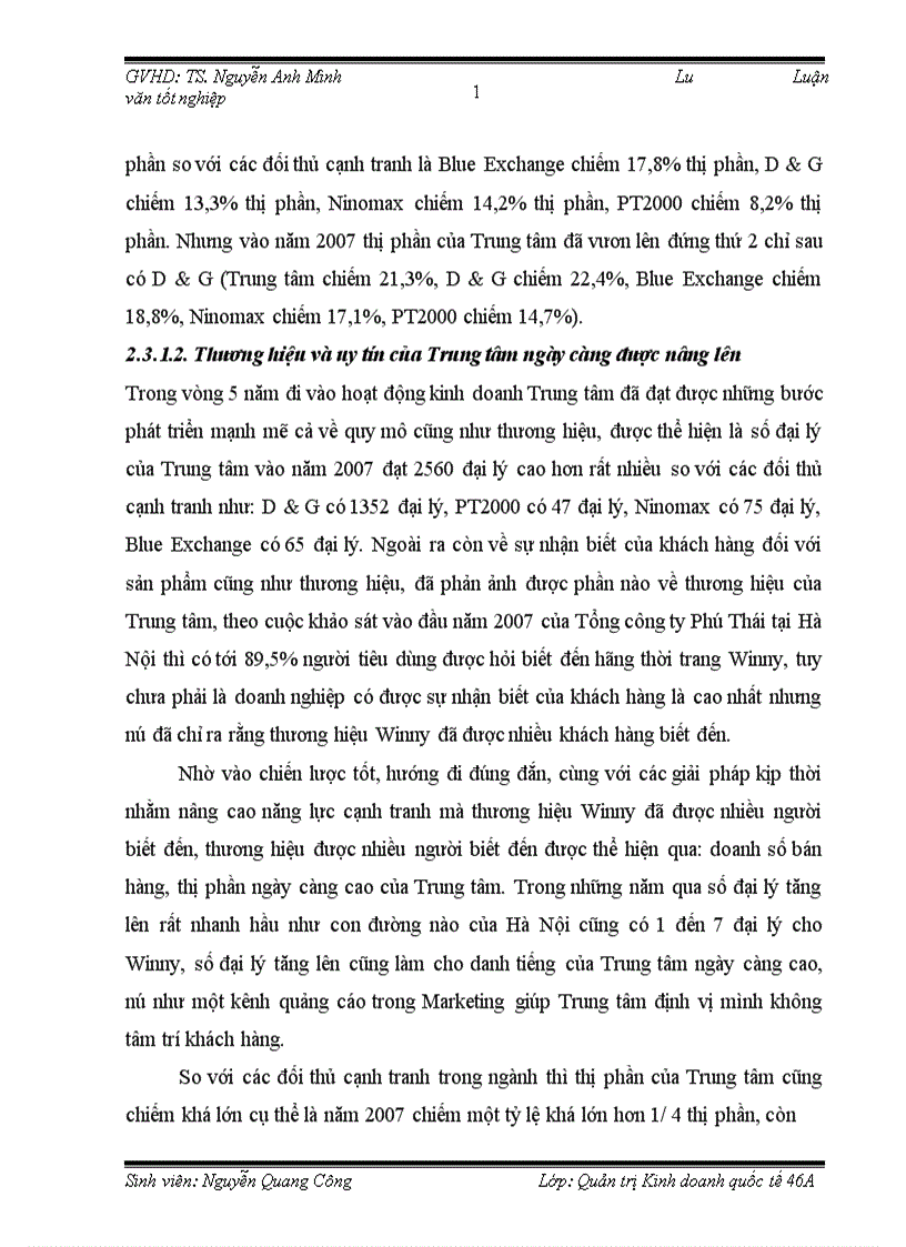image for page Nâng cao năng lực cạnh tranh của trung tâm phân thối thời trang Winny trong điều kiện Việt Nam là thành viên của WTO