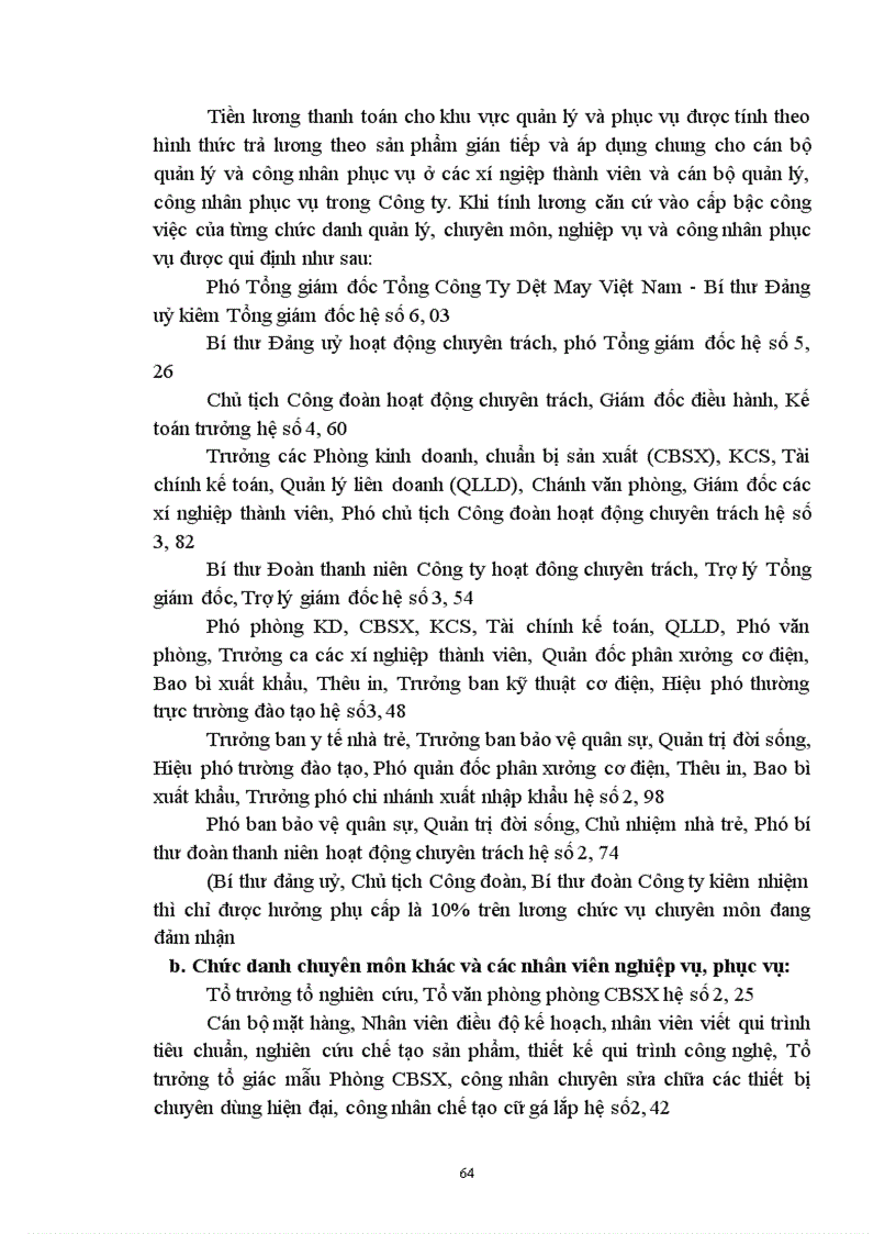 image for page Một số biện pháp cơ bản nhằm hoàn thiện công tác trả lương theo sản phẩm ở Công ty May 10