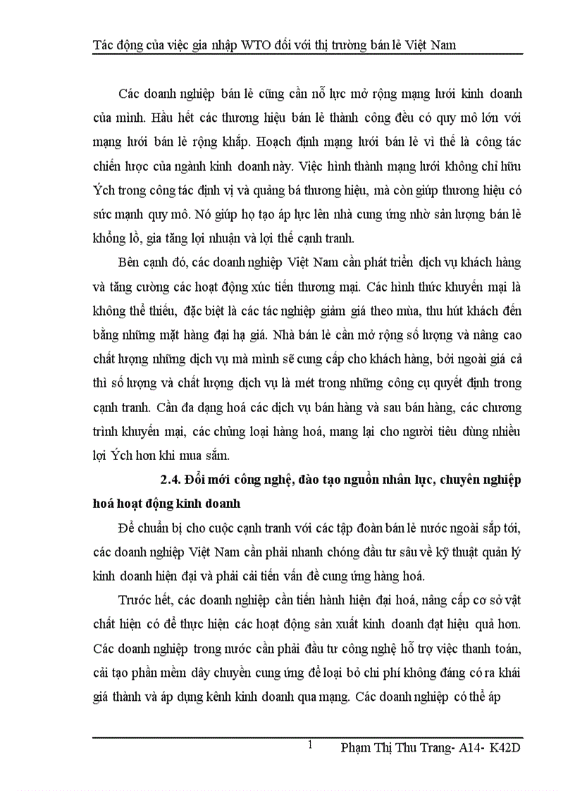 image for page Tác động của việc gia nhập WTO đối với thị trường bán lẻ Việt Nam