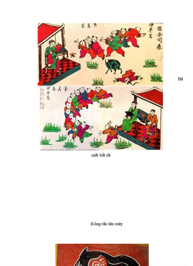 image for page Nét sinh hoạt trong tranh dân gian