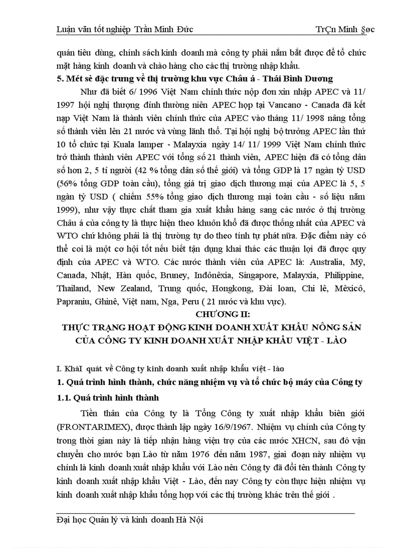 image for page Một số giải pháp Marketing hoàn thiện xuất khẩu nông sản sang thị trường khu vực Châu á Thái Bình Dương của Công ty kinh doanh Xuất nhập khẩu Việt Lào