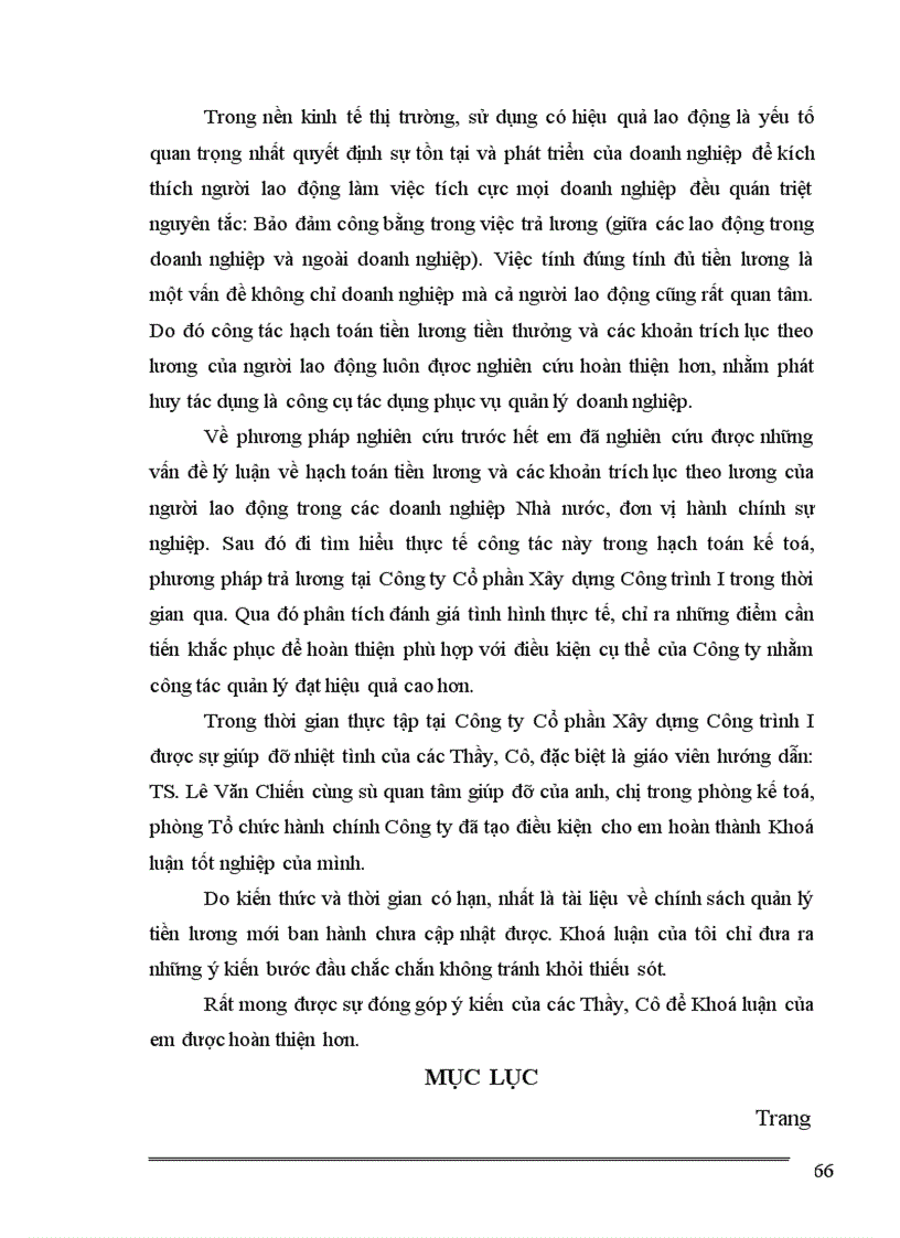 image for page Hạch toán tiền lương và các khoản trích theo lương tại Công ty cổ phần xây dựng công trình I 1