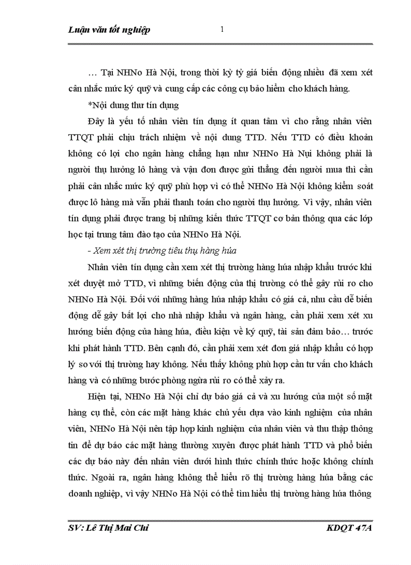 image for page Giải pháp hạn chế và phòng ngừa rủi ro trong thanh toán quốc tế theo phương thức Tín dụng chứng từ tại ngân hàng Nông nghiệp và Phát triển nông thôn Hà Nội