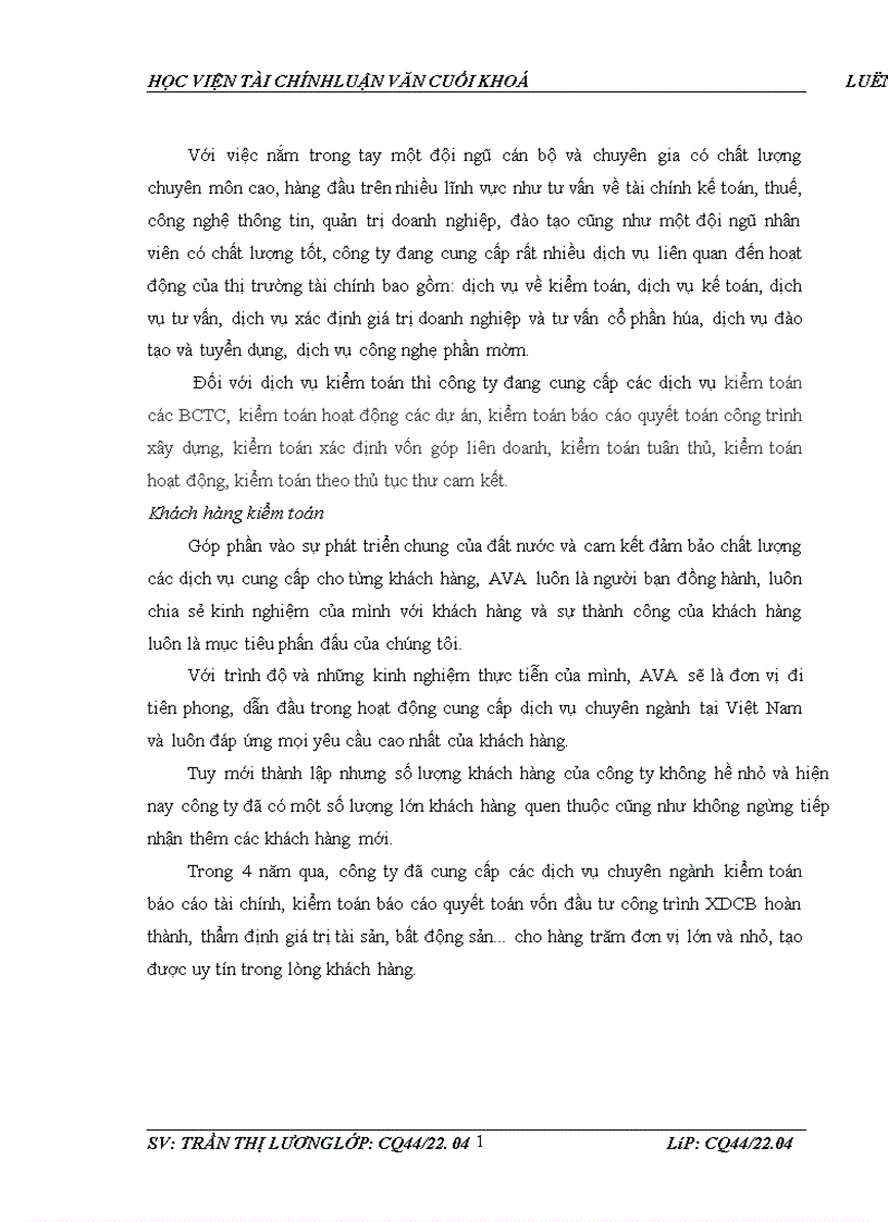 image for page Hoàn thiện quy trình kiểm toán tscđ trong kiểm toán bctc do công ty kiểm toán ava thực hiện 1