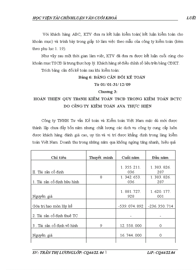 image for page Hoàn thiện quy trình kiểm toán tscđ trong kiểm toán bctc do công ty kiểm toán ava thực hiện 1