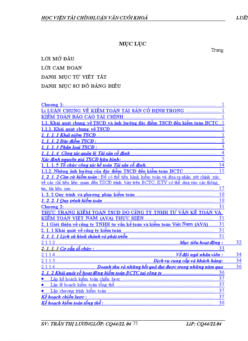 image for page Hoàn thiện quy trình kiểm toán tscđ trong kiểm toán bctc do công ty kiểm toán ava thực hiện 1