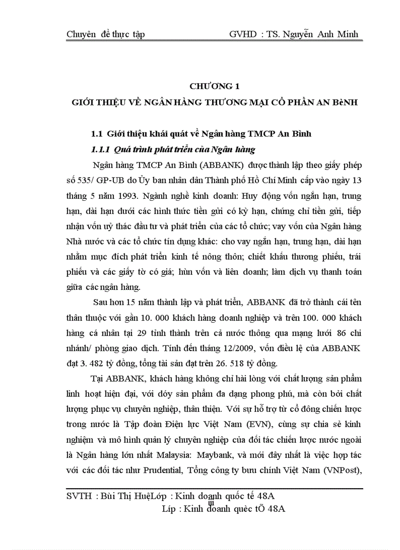 image for page Phát triển hoạt động thanh toán quốc tế tại Ngân hàng TMCP An Bình