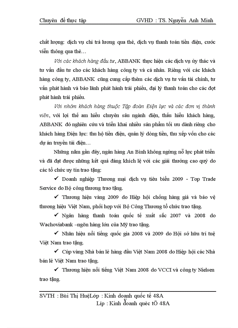 image for page Phát triển hoạt động thanh toán quốc tế tại Ngân hàng TMCP An Bình