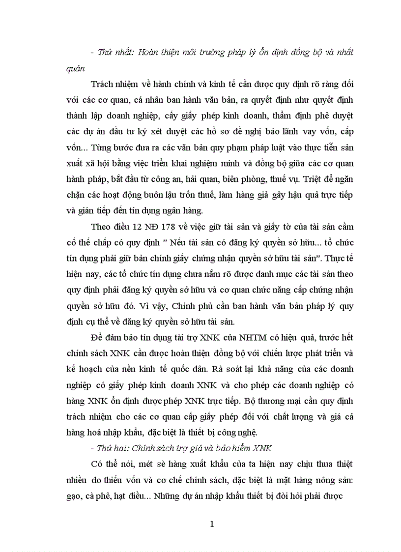 image for page Giải pháp mở rộng hoạt động tín dụng tài trợ xuất nhập khẩu tại Ngân hàng ngoại thương Hà Nội