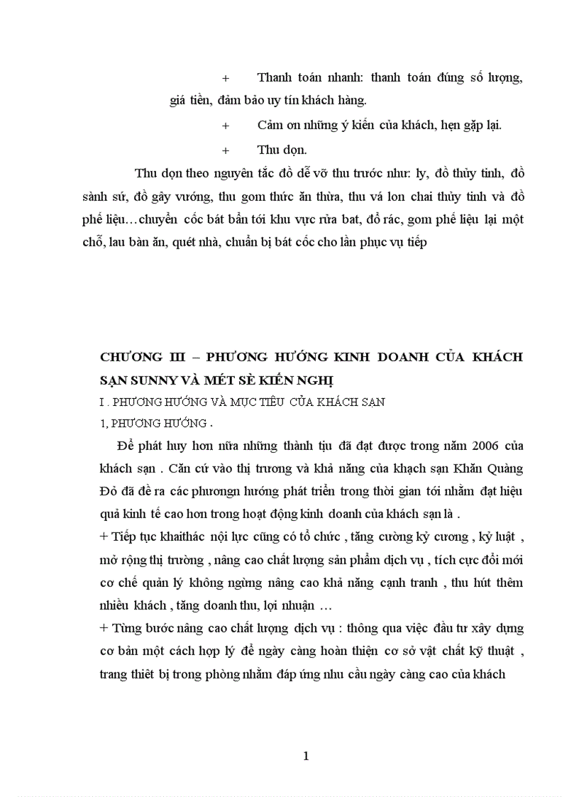 image for page Thực trạng hoạt động kinh doanh của khách sạn Sunny và tình hình phát triển của khách sạn