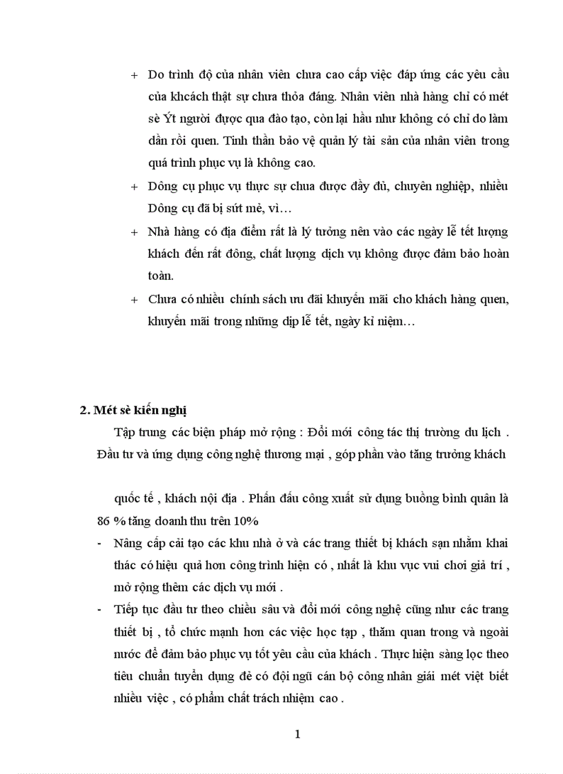 image for page Thực trạng hoạt động kinh doanh của khách sạn Sunny và tình hình phát triển của khách sạn