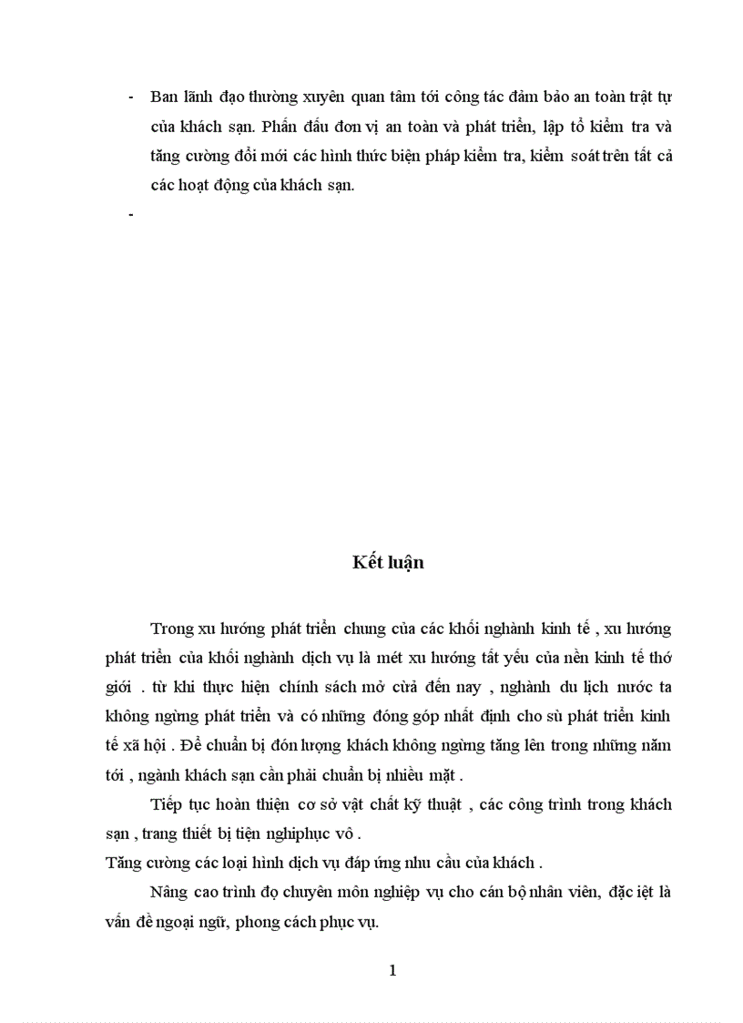 image for page Thực trạng hoạt động kinh doanh của khách sạn Sunny và tình hình phát triển của khách sạn