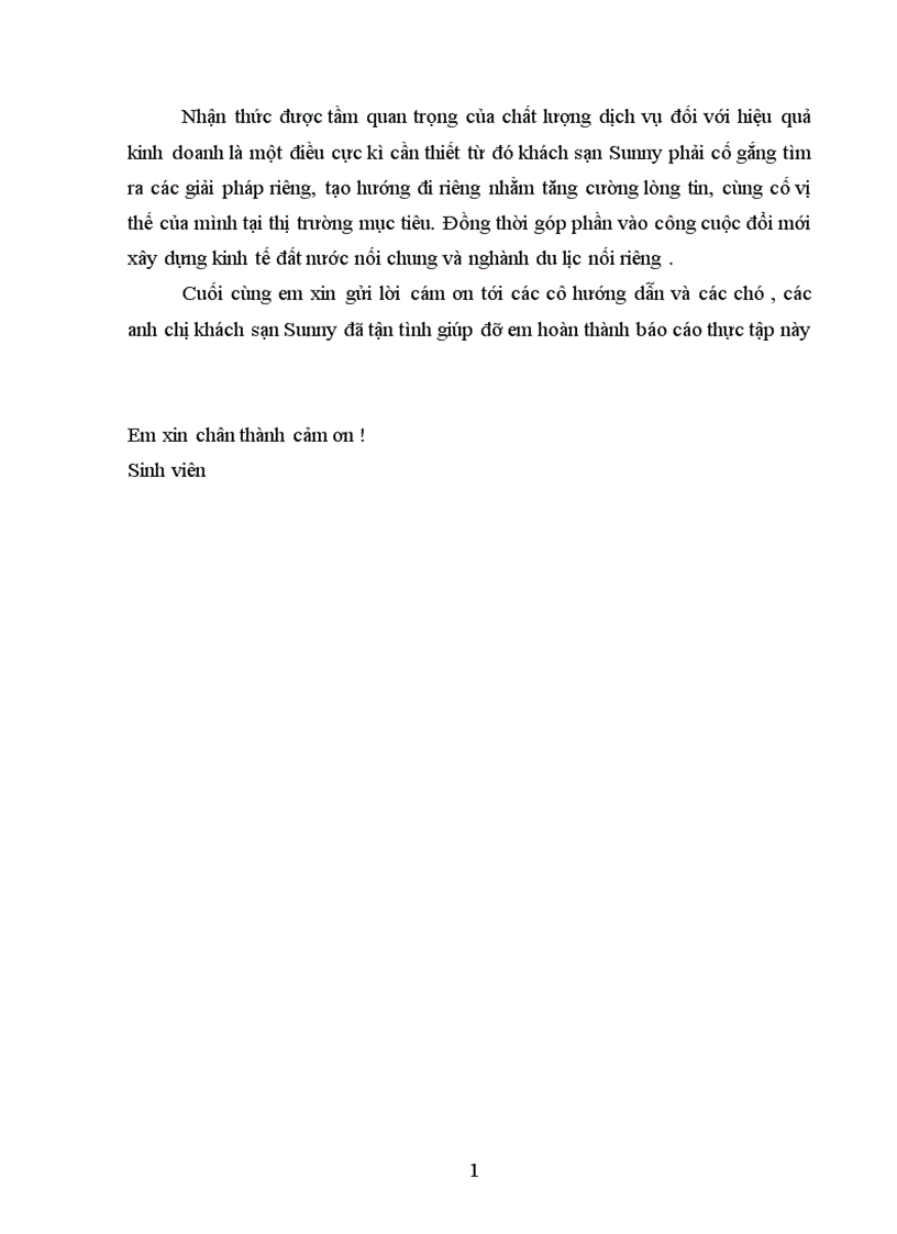 image for page Thực trạng hoạt động kinh doanh của khách sạn Sunny và tình hình phát triển của khách sạn