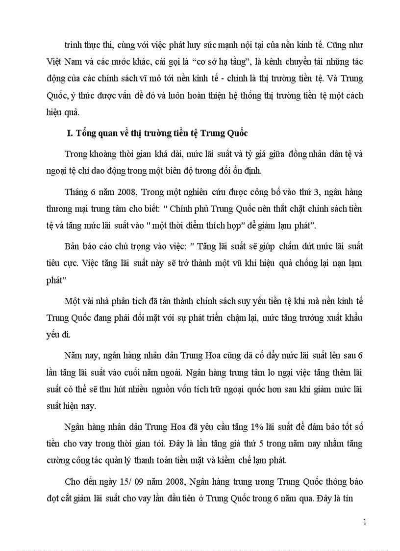 image for page Thị trường tiền tệ việt nam và Trung Quốc