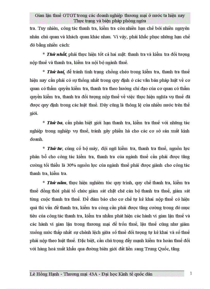 image for page Gian lận thuế GTGT trong các doanh nghiệp thương mại ở Việt Nam hiện nay và biện pháp phòng ngừa