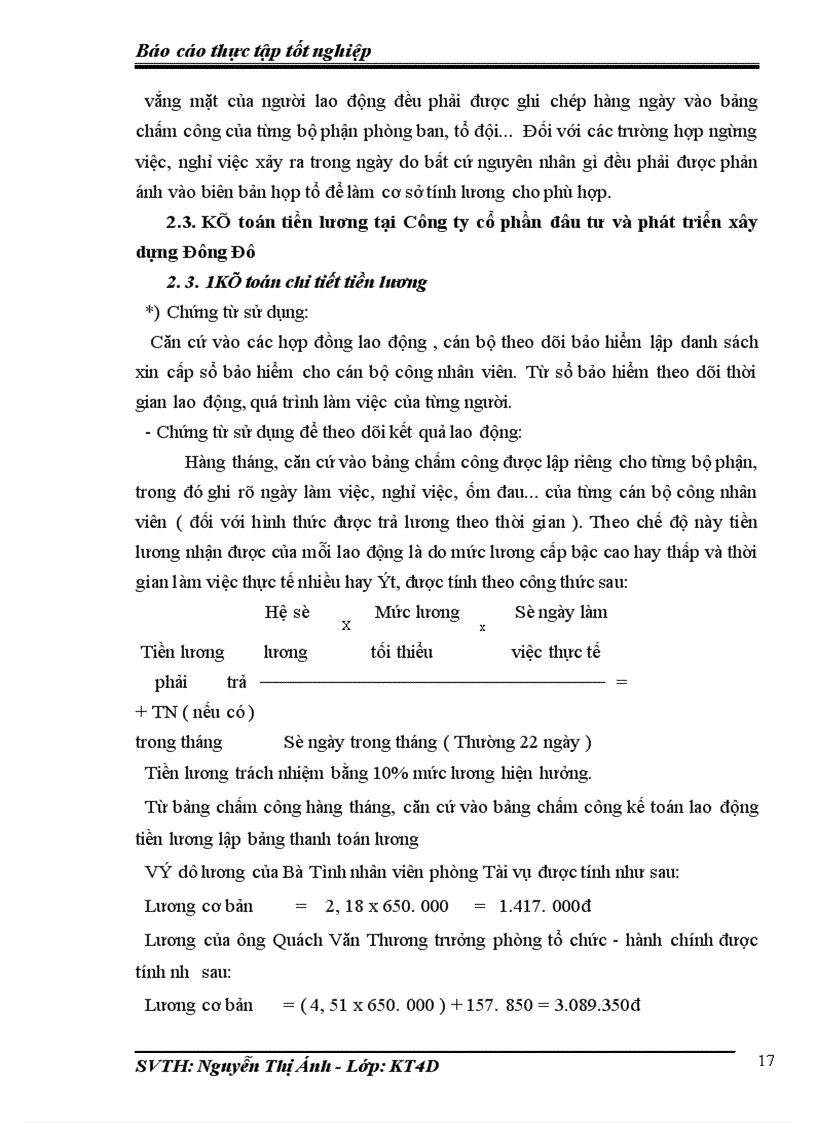 image for page Kế toán tiền lương và các khoản trích theo lương ở Công ty Cổ phần đầu tư và phát triển xây dựng Đông Đô