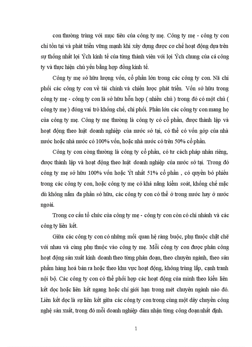 image for page Tính tất yếu khách quan và con đường hình thành công ty mẹ công ty con ở Việt Nam