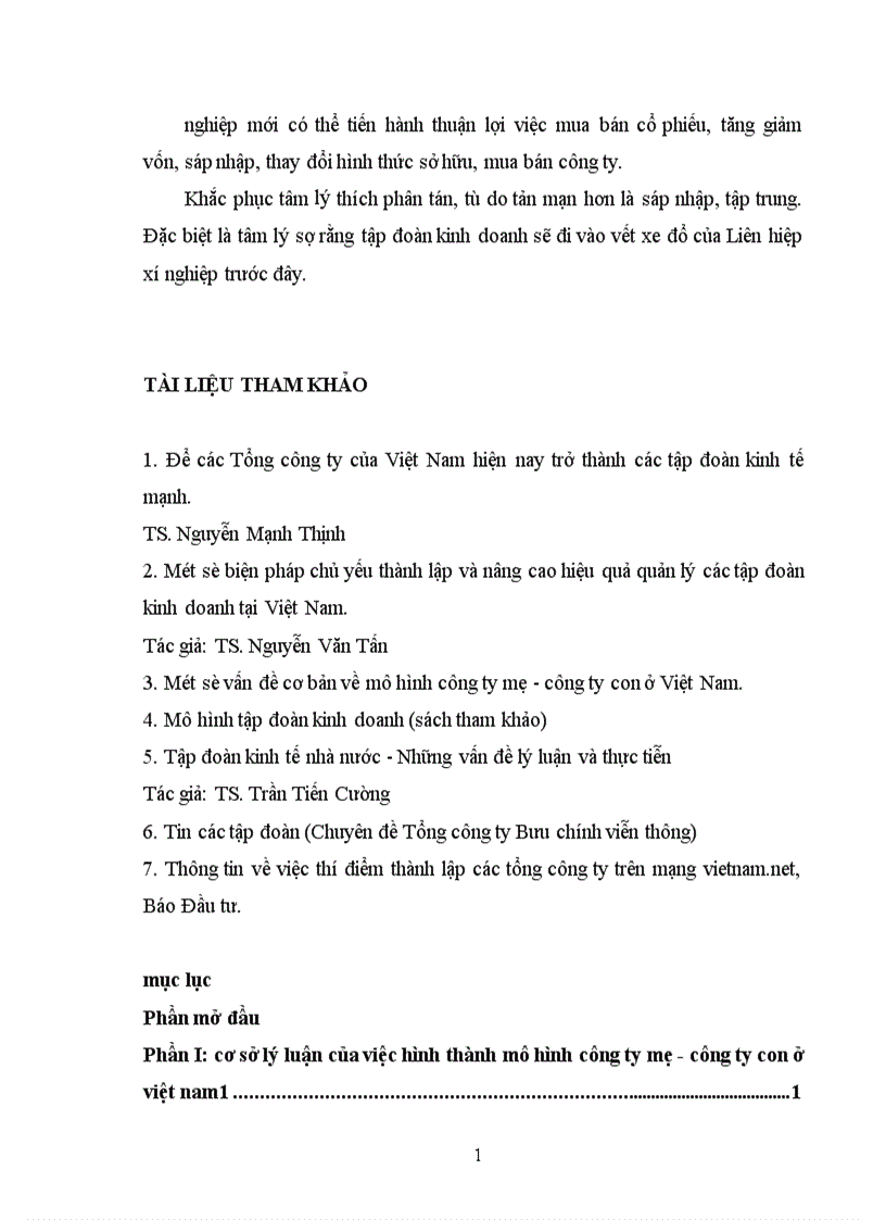 image for page Tính tất yếu khách quan và con đường hình thành công ty mẹ công ty con ở Việt Nam