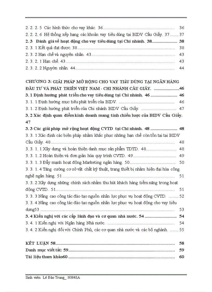 image for page Giải pháp mở rộng hoạt động cho vay tiêu dùng tại Ngân hàng Đầu tư và Phát triển Việt Nam BIDV Chi nhánh Cầu Giấy