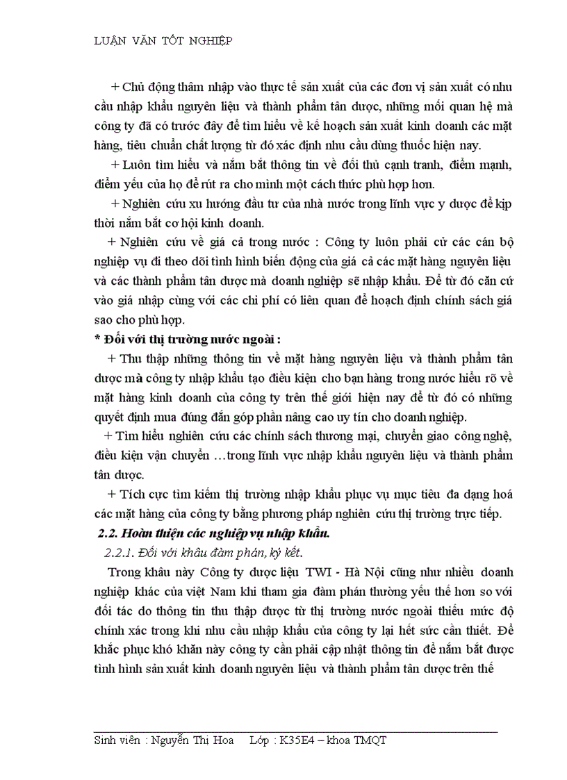 image for page Hoàn thiện quy trình nhập khẩu nguyên liệu và thành phẩm tân dược tại Công ty dược liệu TWI Hà Nội