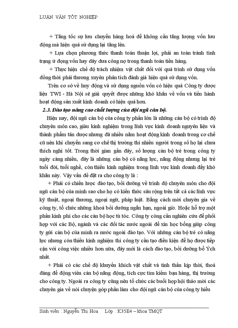 image for page Hoàn thiện quy trình nhập khẩu nguyên liệu và thành phẩm tân dược tại Công ty dược liệu TWI Hà Nội
