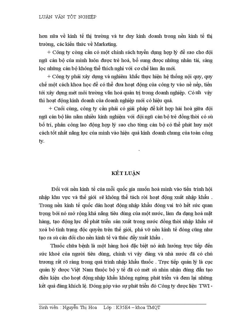 image for page Hoàn thiện quy trình nhập khẩu nguyên liệu và thành phẩm tân dược tại Công ty dược liệu TWI Hà Nội