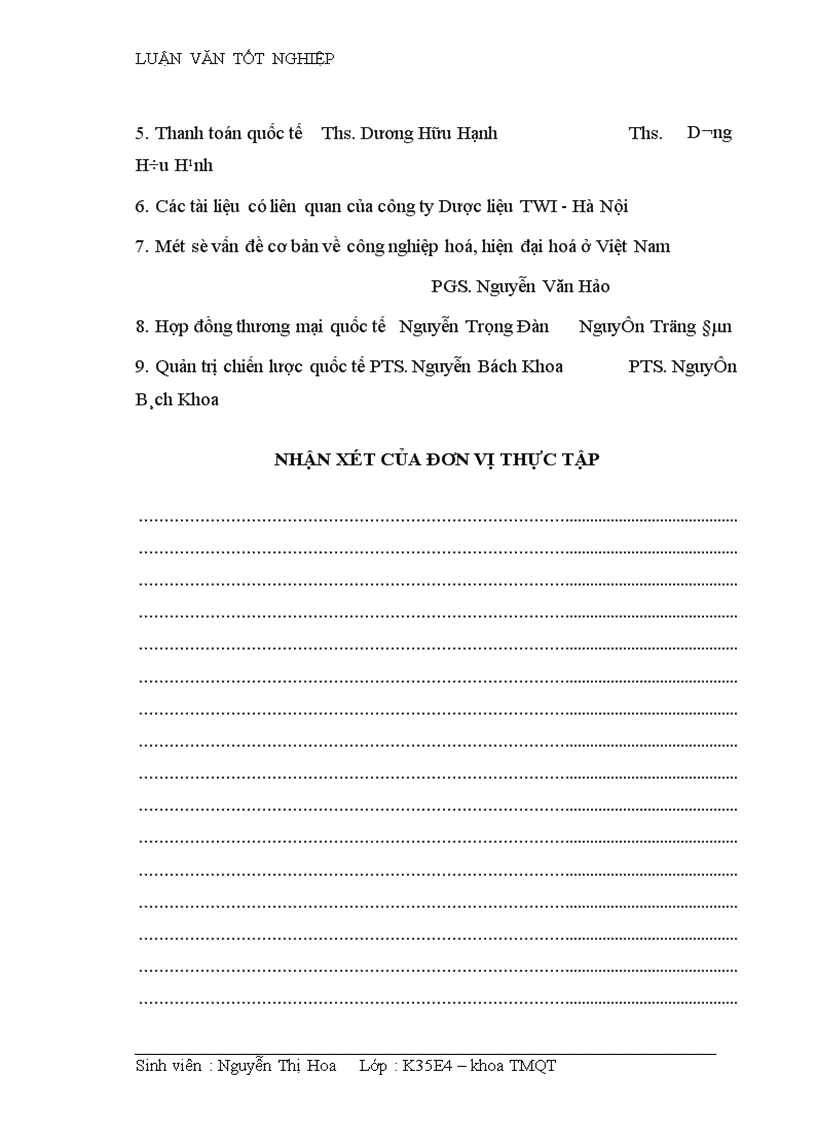 image for page Hoàn thiện quy trình nhập khẩu nguyên liệu và thành phẩm tân dược tại Công ty dược liệu TWI Hà Nội