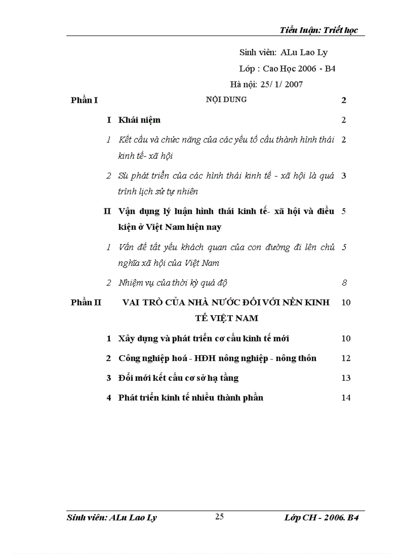 image for page Vận dụng Lý luận hình thái kinh tế xã hội để phân tích vai trò của nhà nước đối với nền kinh tế Việt nam hiện nay 1