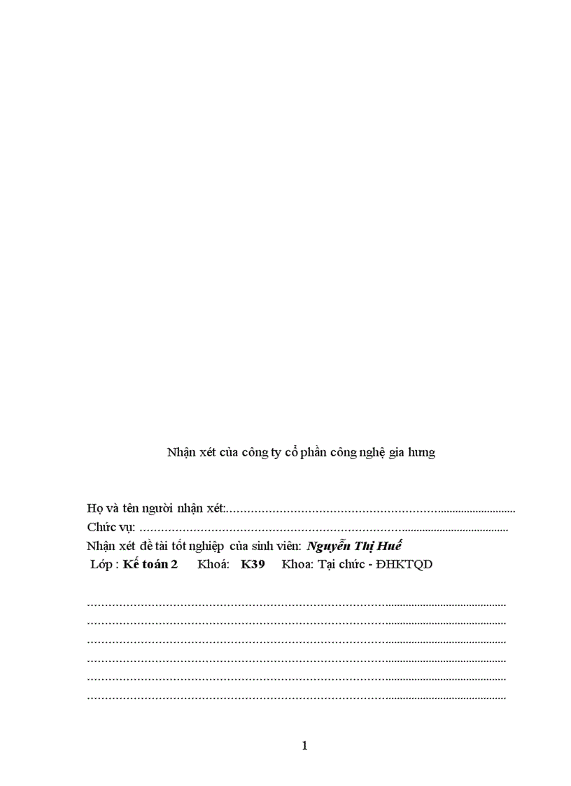 image for page Thực trạng kế toán nguyên vật liệu công cụ dụng cụ ở Công ty cổ phần công nghệ Gia Hưng