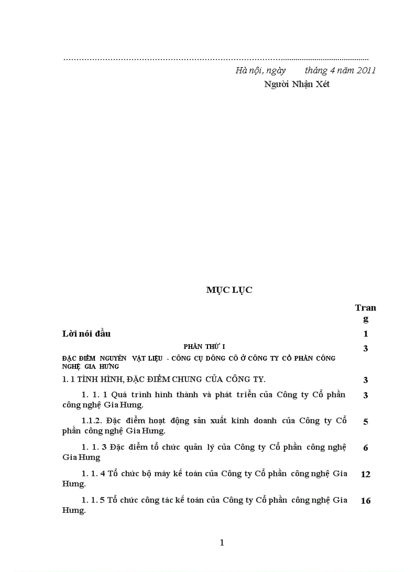 image for page Thực trạng kế toán nguyên vật liệu công cụ dụng cụ ở Công ty cổ phần công nghệ Gia Hưng