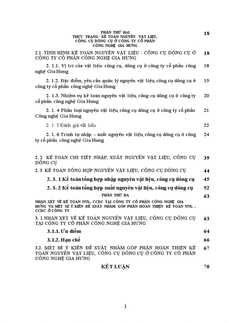 image for page Thực trạng kế toán nguyên vật liệu công cụ dụng cụ ở Công ty cổ phần công nghệ Gia Hưng