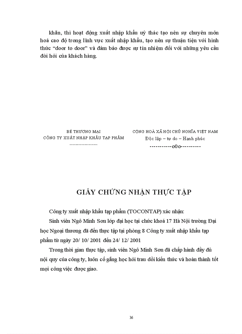 image for page Các biện pháp nâng cao hiệu quả XNK uỷ thác ở Công ty TOCONTAP Hà nội