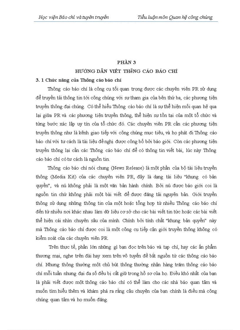 image for page Những hiểu biết cơ bản nhất về việc PR cùng mối quan hệ quan trọng giữa PR tổ chức báo chí thêm vào đó là những hiểu biết về qui tắc phát ngôn vai trò của người phát ngôn cùng công việc thực hiện Thông cáo báo chí