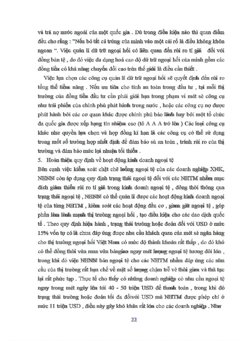 image for page Nghiệp vụ Quản lý Ngoại hối của Ngân hàng Nhà Nước Việt Nam