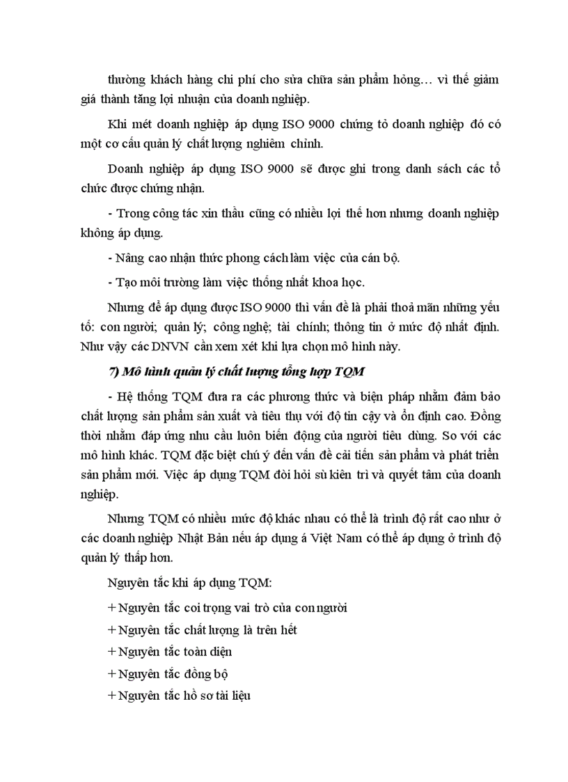 image for page Quản lý chất lượng thực trạng và một số giải pháp nhằm áp dụng một cách hợp lý và hiệu quả hệ thống quản trị chất lượng trong các DNCN Việt Nam 1