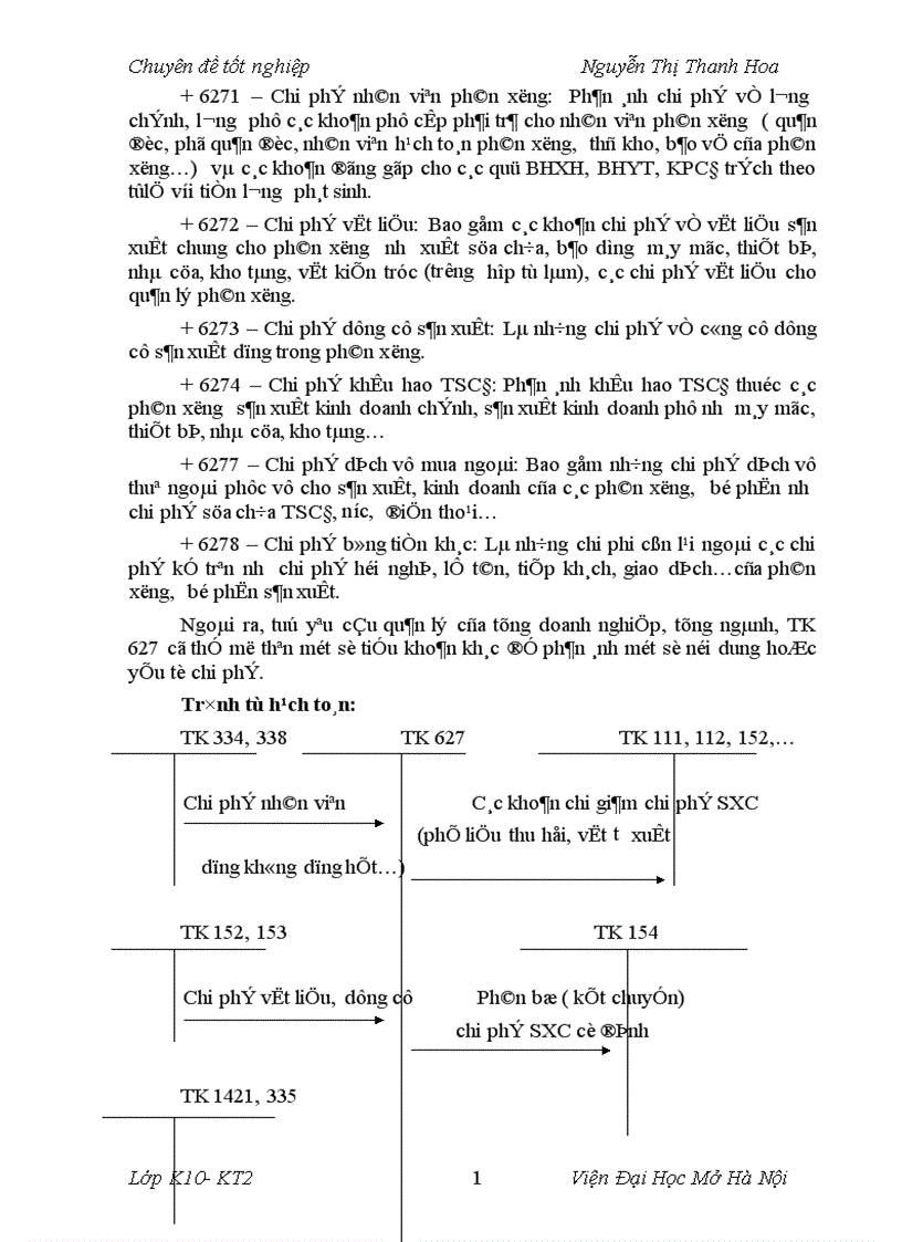 image for page Kế toán tập hợp chi phí sản xuất và tính giá thành sản phẩm tại Xí nghiệp May Xuất khẩu Thanh Trì 1