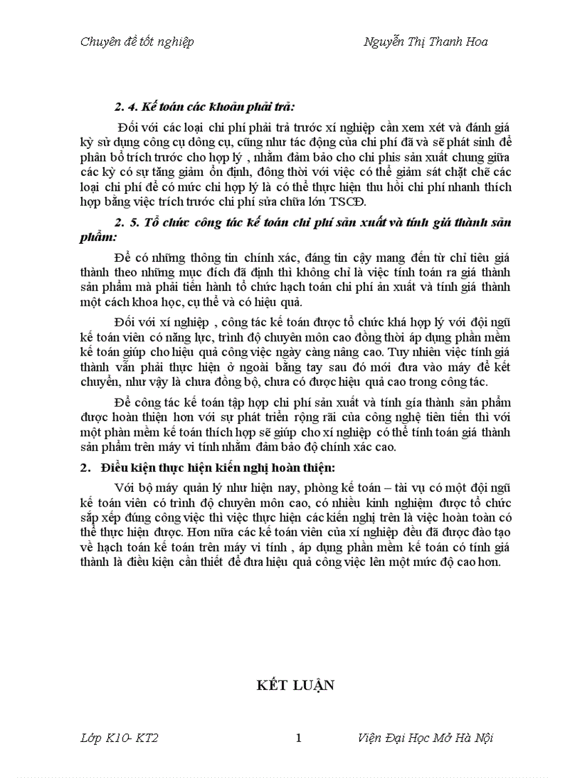image for page Kế toán tập hợp chi phí sản xuất và tính giá thành sản phẩm tại Xí nghiệp May Xuất khẩu Thanh Trì 1
